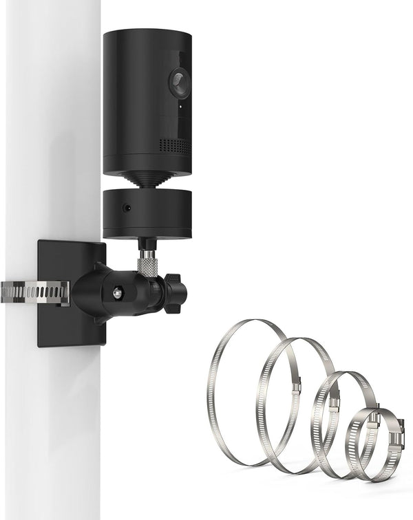 Camera Mount Pipe Mounting Bracket - For Stick Up Cam/Pro/Battery with Pan-Tilt, Ring Indoor Camera, Spotlight Cam