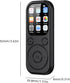 Dpofirs 8GB MP3 5.4, 12 2.01in MP4 Player with BT Hours Playback, Screen, Pocket Size, Simple Operation, for Meetings