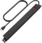HHSOET 12 Outlet Rotating Power Strip - Wall Mount Surge Protector, 15ft Cord, Black