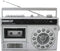 HANNLOMAX HX-601K Portable AM/FM Radio Cassette Recorder with Bluetooth, Records from Built-in Mic or Radio, AC/DC