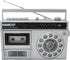 HANNLOMAX HX-601K Portable AM/FM Radio Cassette Recorder with Bluetooth, Records from Built-in Mic or Radio, AC/DC