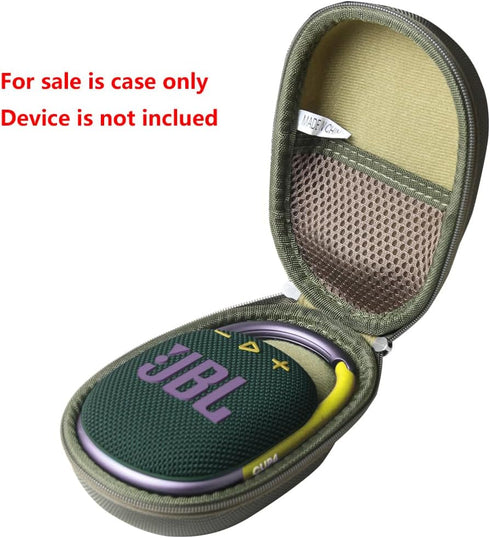 Hard Travel Case for JBL Clip 4 - Portable Mini Bluetooth Speaker (Army Green)