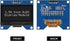 Coliao 2pcs 1.54 Inch I2C 12864 128x64 SSD1309 4 OLED IIC Display Module Pixel Driver Self-Luminous OLED Screen Board