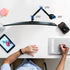 Pholiten Single Monitor Arm, Single Monitor Desk Mount, Adjustable Arm Holds Screen Up to 22lbs, 100x100 Vesa Monitor