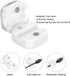 6Pcs MECCANIXITY Magnetic Cable Clips, Self-Adhesive Cable Management Clamp Cord Organizer for Charging Cable, Computer