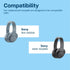 Ear Pads Replacement for Sony WH-H900N/MDR-100ABN Noise Cancelling Headphone by MMOBIEL, Memory Foam, Black