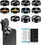 MIAO LAB 11 in 1 Phone Camera Lens Kit, Wide Angle, Macro, Fisheye, ND32, Kaleidoscope, CPL, Color Lens