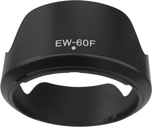 EW-60F Lens Hood for Canon RF-S 18-150mm F3.5-6.3 STM on EOS R7 R10, EF-M 18-150mm f/3.5-6.3 STM on M6 M100