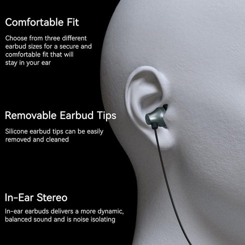 iRAG A101C USB C Headphones Earbuds with Microphone, Wired Type C Plug in in-Ear Earphones for Samsung Galaxy, Google