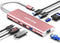 Hiearcool USB C Hub Ethernet, 8in1 Multi-Port Adapter, USB C to HDMI Docking Station for MacBook, Dell, HP