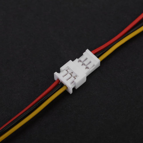 JST Angle Connectors, 1.25MM 2-Pin / 3-Pin Male Female Connector Plug with Wires, Pack of 20 (3 Pin)