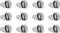 12Pcs Phone Charm Hook Adhesive Metal Finger Grip Hook, Cell Phone Ring Holder Stand for DIY Accessories (Black)