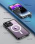 Unitedtime iPhone 14 Pro Max Case - Magnetic, Waterproof, Shockproof, Dustproof, with Built-in Screen Protector, 6.7"