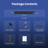 Sound Bar, BESTISAN 50 Watts Soundbar with HDMI, Optical, Coaxial, AUX, USB and Bluetooth Connection, Bass Adjustable,