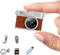 LKT 1080P Mini Keychain Camera with 32GB Card & OTG Adapter, Portable Pocket