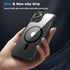 Amizee iPhone 11 Pro Magnetic Case with Screen & Camera Protectors, Clear Back, Shockproof, MagSafe Compatible (Black)