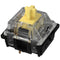 GATERON KS-8 Keyboard Switches, 5 Pin Through-hole LED Compatible for MX Mechanical Keyboard(35PCS) (Yellow)