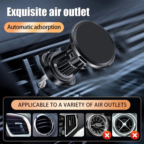QUEMISS Car Holder Mount for Metal Hook Car Mount Strong Suction Vent Cell Mount for Your Car Mount Compatible with All