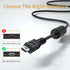 USB-A to Mini 8Pin USB 2.0 Fast Charging Cable, 3 Feet with Silver-Plated Plugs and Anti-Jamming Ferrite Ring