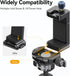 ULANZI MA33 Metal Phone Tripod Mount with 2 Cold Shoes, Adjustable Smartphone Tripod Adapter for iPhone and Samsung