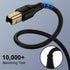 REPIND 10 2.0 USB Printer Cable Feet USB A to B Printer Cable USB B Cable High Speed Scanner Printer Cord for HP