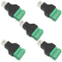 5Pcs RJ11 Male to 6 Pins Screw Terminal Block Adapter for Cat3 Telephone Handset Cords Extender, RJ12 6P6C Modular