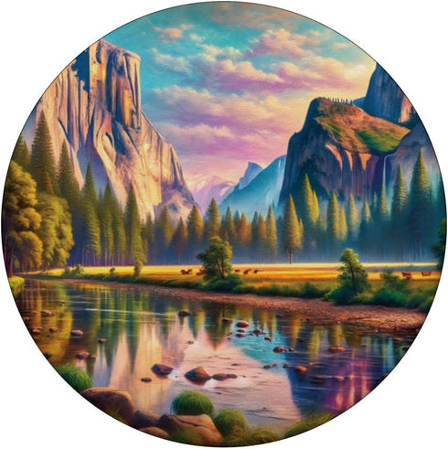 Yosemite National Park USA Beautiful Oil Painting PopSockets Standard PopGrip