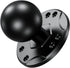 BRCOVAN 1.5'' Ball Mount Base with Aluminum Alloy AMPS Hole Round Plate & 1.5'' TPU Ball Adapter