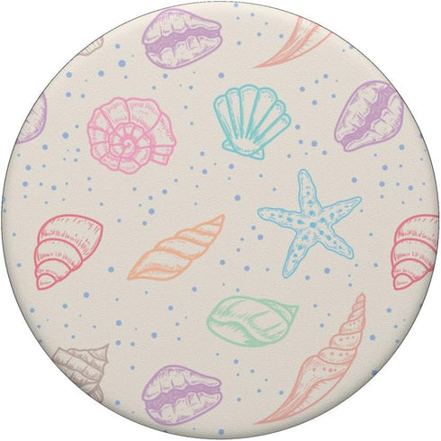 Trendy Coastal Granddaughter Aesthetic Shells Ocean PopSockets Standard PopGrip