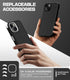 Mobnano 15 (2 for iPhone Case Compatible with MagSafe Frosted Matte Shockproof Case, Replaceable Anti-Collision Corners