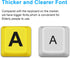 Large Print Computer Keyboard, Wired USB High Contrast Keyboard with Oversized Print Letters for Visually Impaired Low