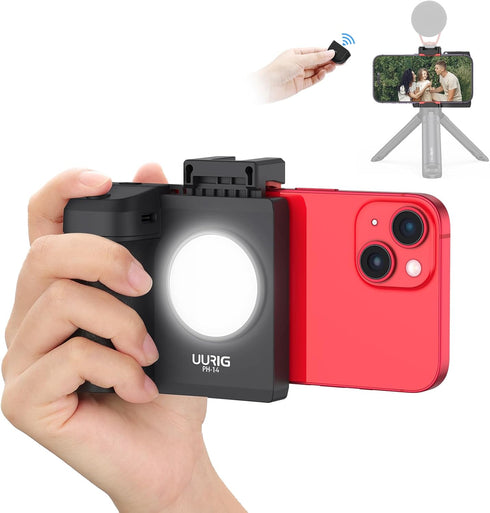 VRIG Express UURIG PH-14 Smartphone Camera Shutter Handle Grip w Detachable Wireless Bluetooth Remote