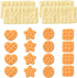 Fake Cookies, 20Pcs 5 Styles Artificial Biscuits Simulation Realistic Dessert Crackers Food