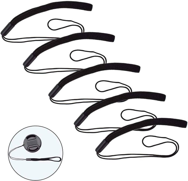 5 Pack Elastic Lens Cap Keeper Leash to Prevent Lens Cap Loss for Canon/Nikon/Sony/Fujifilm/Olympus/Panasonic DSLR SLR