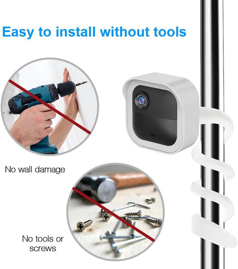Flexible Twist Mount for Blink Outdoor - All-New Weather Proof Housing with Sync Module Wall Mount, White