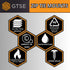 GTSE 100 Pack Black Screw Mounts, Saddle Type Zip Tie Anchors for Zip Ties Up to 0.2" Wide