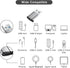USB C to USB Adapter 6 Pack, USB to USB C Charger Cable Converter for iPhone, MacBook, Cellphone and More (Grey)