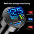 4 Ports USB Car Charger with Voltmeter, Type C PD 3.1/QC 3.0 Fast Charging Cigarette Lighter Plug for iPhone 14 13 12