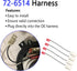 72-6514 Country 4 Pack Car Speaker Adapter Wire Harness Front Rear Door Compatible with Dodge Chrysler Town & Dakota
