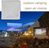 Zopsc 16:9 60-120 Inch Anti-Reflective(60inch) Portable Projection Screen White Synthetic Polyester Fabric Projector