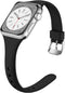 Laffav Slim Band, Compatible with Apple Watch 40mm 38mm 41mm 44mm 42mm 45mm 46mm 49mm, Soft Silicone Strap