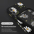 Galaxy S23 FE Case, Chrysanthemum Creative Side Print Design Soft Silicone Rugged Protective Bumper Case (Daisy Black)