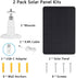 Solar Panel Compatible with WYZE Battery Cam Pro, 2 Pack, 4W with 10ft Micro USB Charging Extension