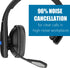 Trucker Bluetooth Headset V5.1, CVC8.0 Dual Microphone Noise Cancelling, 35Hrs HD Talktime Hands-Free Wireless Headset