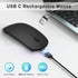 Bluetooth Wireless USB C Mouse, Rechargeable for MacBook Pro, Wireless Type C Mouse for Apple and Surface Pro