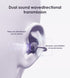 King Lucky Clip on Earbuds, Open Ear Wireless Bluetooth 5.4 Headphones with Mic, 50H Play, Waterproof, Sports (Purple)