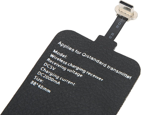 Thin Charging Receiver for Type C Smartphone, USB C Charging Receiver and Adapter