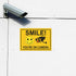 Giftideaworkshop 4 10 7 Inch Smile You're on Camera Stickers for Home, X Self-Adhesive Vinyl Decal, Video Surveillance