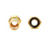 F-Type Coaxial Cable Twist on Connector, Full Copper Gold Plated RG6 Male Twist-on Adapter (Pack of 10)