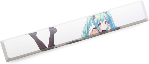 KPREPUBLIC Novelty PBT Custom Mechanical Keyboard Spacebar Keycaps - Plum Blossom Miku Snowman Ink Painting Matrix